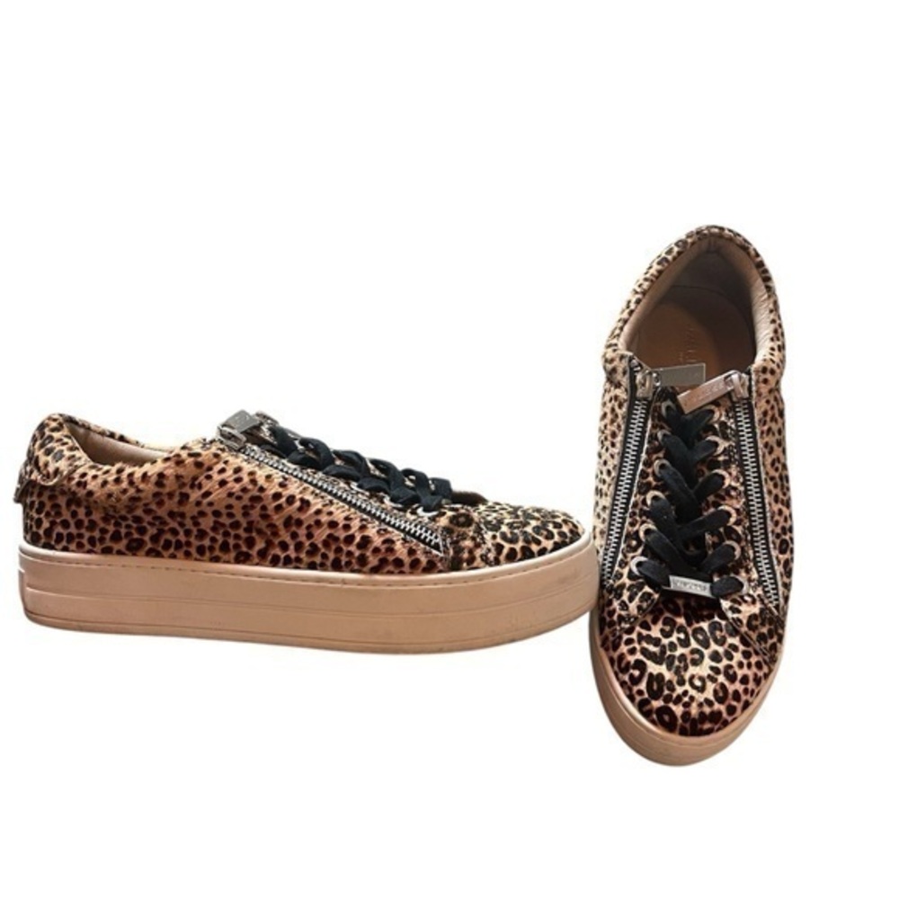Horse hair cheetah J/Slides casual designer sneakers